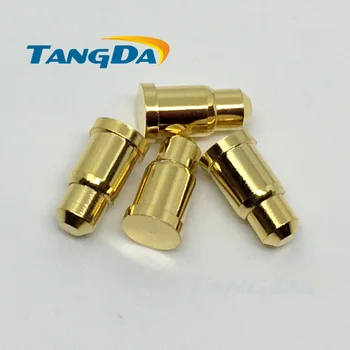 4.6 8.5 pogo conectores de pino 4.6*8,5 mm pin Actual da Bateria pino de Teste dedal sonda Banhado a Ouro 12V 1A Carga AG