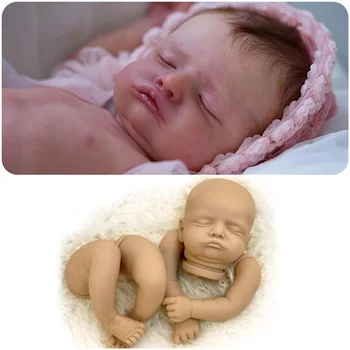 45cm Renascer Boneca Kits de Rosalie sem pintura, Kit Reborn Original Bebê Peças Desmontados e Realistas Real Bebe Reborn