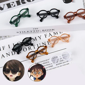 4.5 cm Mini Miniatura de Óculos Óculos Bonito para 1/6 1/8 1/12 BJD Bonecas de Brinquedo Boneca Acessórios de Presente