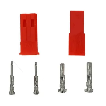 10pair/monte TJS de 2,54 mm SYP 2-Pin Conector de Terminais de Kit Feminino e Masculino Vermelho Plug Habitação Frise-20% de desconto
