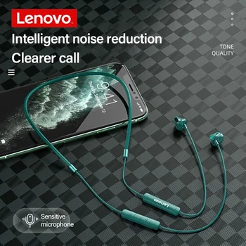 A Lenovo SH1 sem Fio Fone de ouvido Bluetooth 5.0 Decote Fone de ouvido hi-fi de Som Esporte Auricular Magnético IPX5 Impermeável Fones de ouvido com Microfone