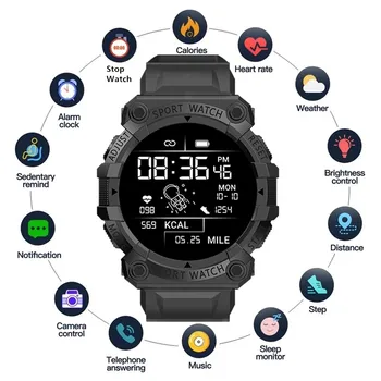FD68S Novo Smart Relógios de Homens de Mulheres Bluetooth Smartwatch Toque Inteligente Bracelete Pulseira de Fitness Ligado Relógios para IOS Android
