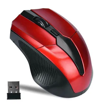 Wireless Gaming Mouse Ajustável DPI Mudar de 800 a 1200-1600DPI 2,4 G De 6 Botões do Mouse Óptico para Notebook Laptop PC