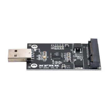 MSATA para USB 2.0 Conversor Adaptador de Mini-PCI-E Externo SSD PCBA Driver de Caneta Cartão
