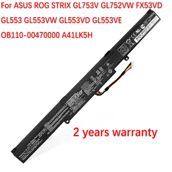 NOVO A41N1611 Laptop Bateria Para ASUS ROG GL553 GL553VD GL553VE GL553VW Série A41LK5H A41LP4Q