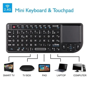 kebidumei Mini Teclados sem Fio de Mouse Aéreo 2,4 G de Bolso do Touchpad Para Jogos para smart tv de caixa para smartphones com android