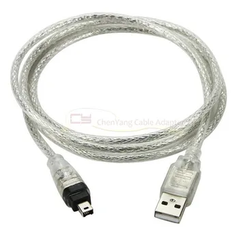 A USB, 1394 4Pin Cabo USB Macho para Firewire IEEE 1394 de 4 Pinos Macho iLink Adaptador de Cabo firewire 1394 Cabo para SONY DCR-TRV75E DV