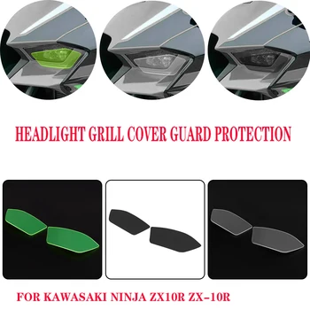 Farol Grade do Protetor de Tampa de Proteção em Acrílico Protetor de Tela Cabeça de Luz da Lente Para a Kawasaki NINJA ZX10R ZX-10R ZX 10R 2020-2023