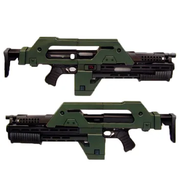 85cm 3D DIY Modelo de Papel Alien 3 armas M41 - Uma espingarda, Papel artesanal feito a mão Brinquedo de Menino Festa de Natal de Presente brinquedos para crianças