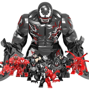 Marve Caracteres Do Venome Tamanho Grande Anti Venome Carnificina Figura Modelo De Blocos De Construção De Natal Tijolos Para Construção De Brinquedos Para Crianças