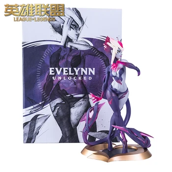 League of Legends Evelynn Médio Escultura Agonia Abraço de Figuras de Anime Brinquedos de Jogo Presentes Periferia de Colecionáveis de Pvc Modelo de Ação