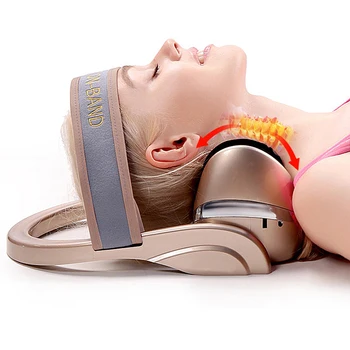 Elétrica Esteira De Massagem Do Aquecimento Do Infravermelho Para O Condutor Pescoço Tração Vibração Ombro E Coluna Cervical Suporte De Ombro Alívio Da Dor