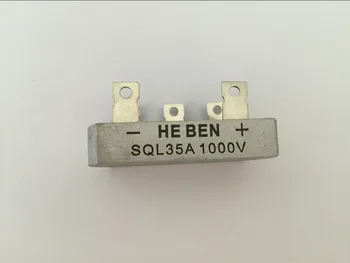 1pcs de três-fase do retificador retificador em ponte SQL35A 1000V caixa de Metal Retificador em Ponte 32*60mm