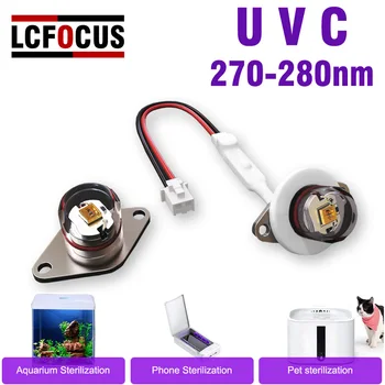 Profundo UV LED Lâmpada UV 270nm 275nm 280nm UVC 12V 24V Para a Purificação de Água, Desinfecção E Esterilização