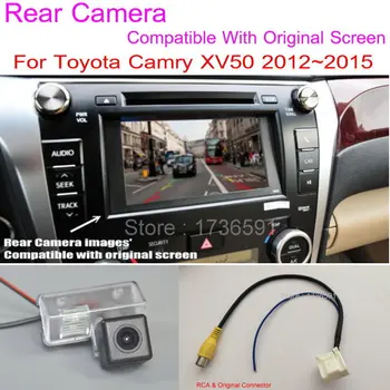 Lyudmila Para Toyota Camry XV50 2012~2016 RCA Original Compatível com Tela / Carro Câmera de Visão Traseira Sets / HD de Volta Até Câmera de ré