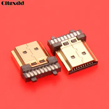 19 pinos Macho de HDMI Conector Gold-plating HDMI Sockect reparação de substituição de Um tipo de Solda