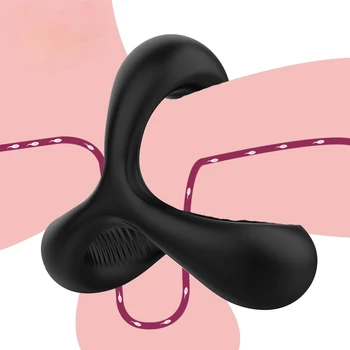Anel peniano escravidão Ereção, retardar a Ejaculação Brinquedos Sexuais Para os Homens Reutilizável de Silicone Sêmen Cock Ring Para os homens 18 Pênis Atraso Anel