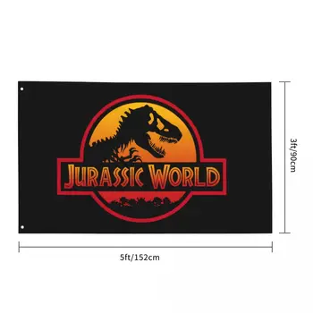 3x5 Jurassic Park bandeira logo Decorar banner