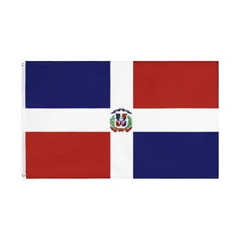 Nlbflag 3x5Fts 90X150cm FAZER Dominicana, República Dominica Bandeira