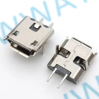 10Pcs Micro Usb 2 pinos Tipo B Conector Fêmea Para o Telefone Móvel Micro Usb Conector de 2 Pinos conector de Carregamento